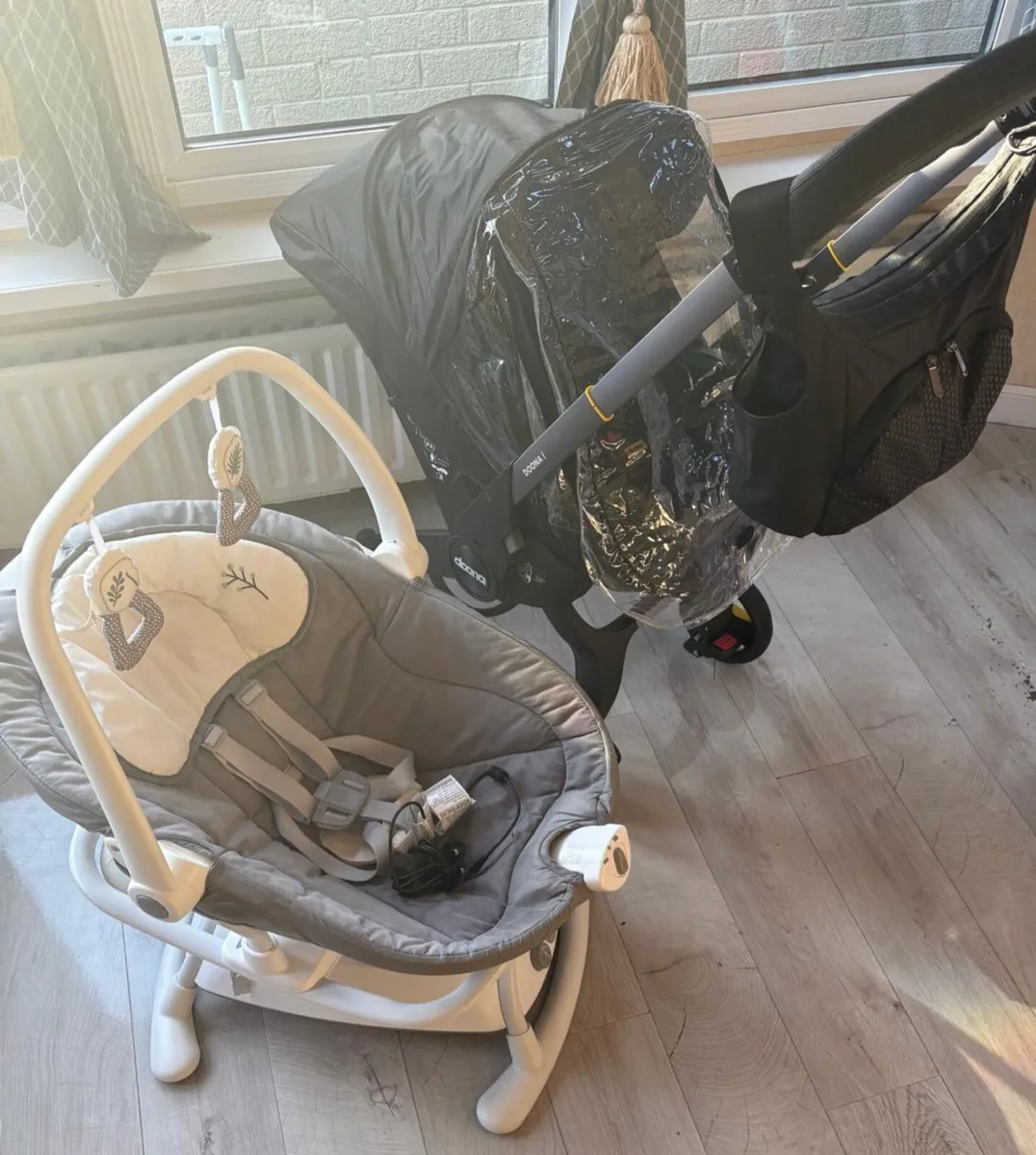 Doona buggie &electric swing chair as new - Image 2