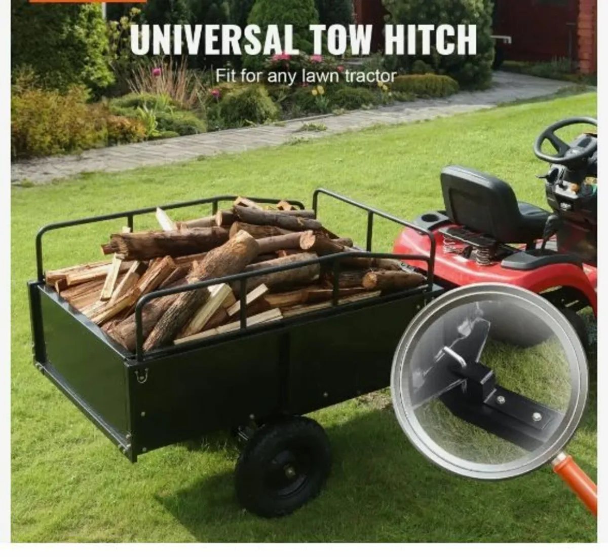 Heavy Duty ATV Trailer Steel Dump Cart - Image 2