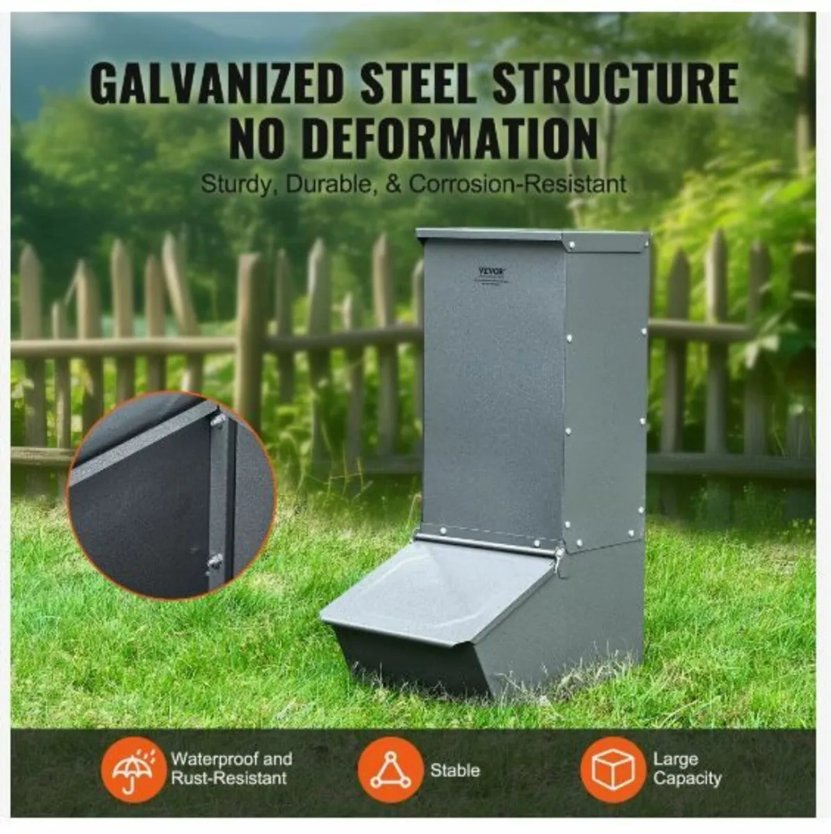 Hog Feeder, 2.2 Bushel Capacity - Image 3