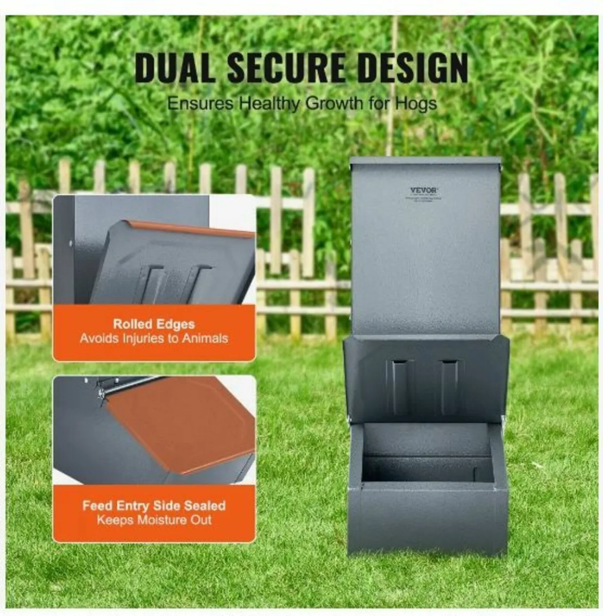 Hog Feeder, 2.2 Bushel Capacity - Image 4