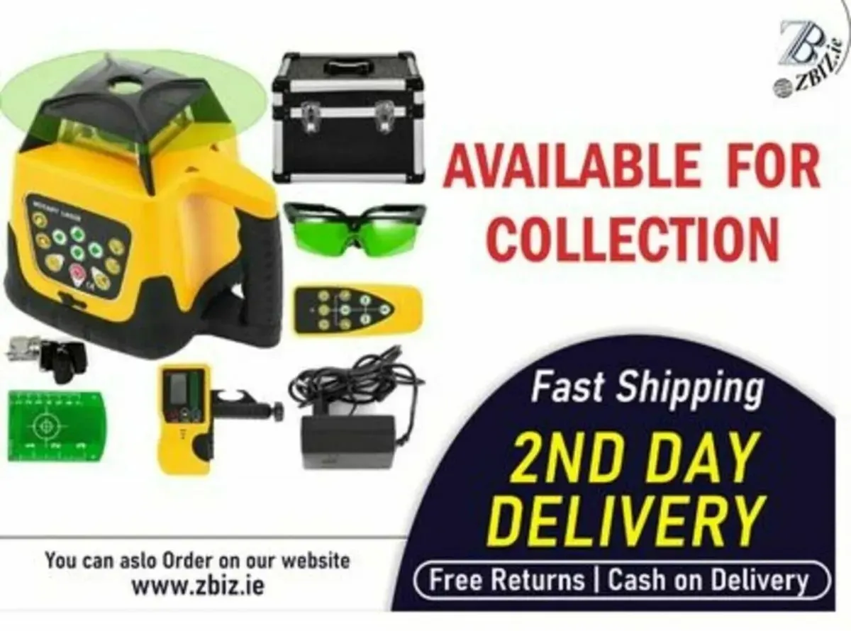 Laser Level 500m Rotary – Green Beam Auto Leveling - Image 1