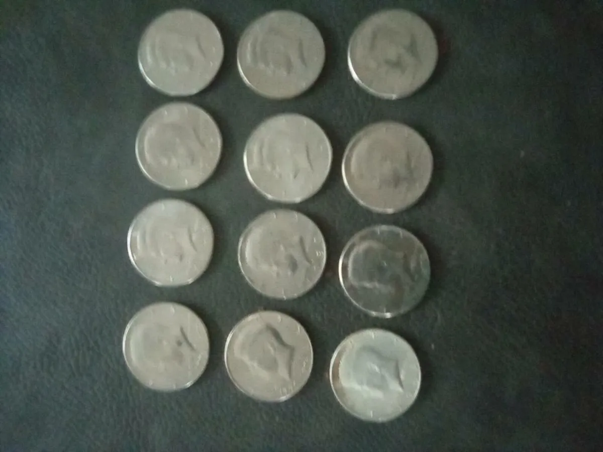 12.  AMERICAN.   J. F . K .    HALF.  DOLLARS - Image 3