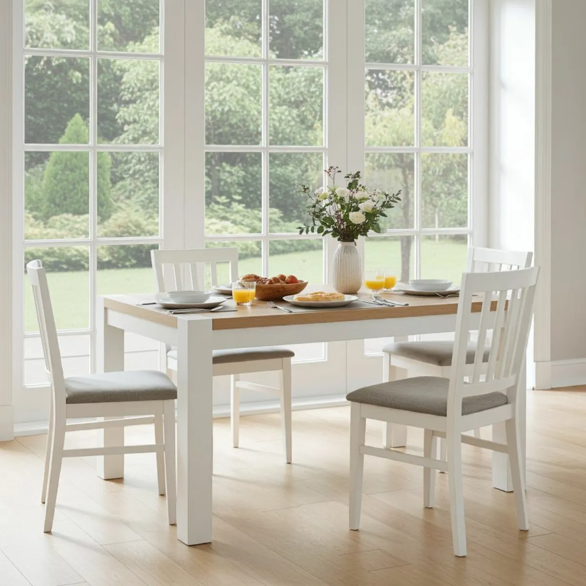 The Rowan Grande Two-Tone Extendable Dining Table - Image 4