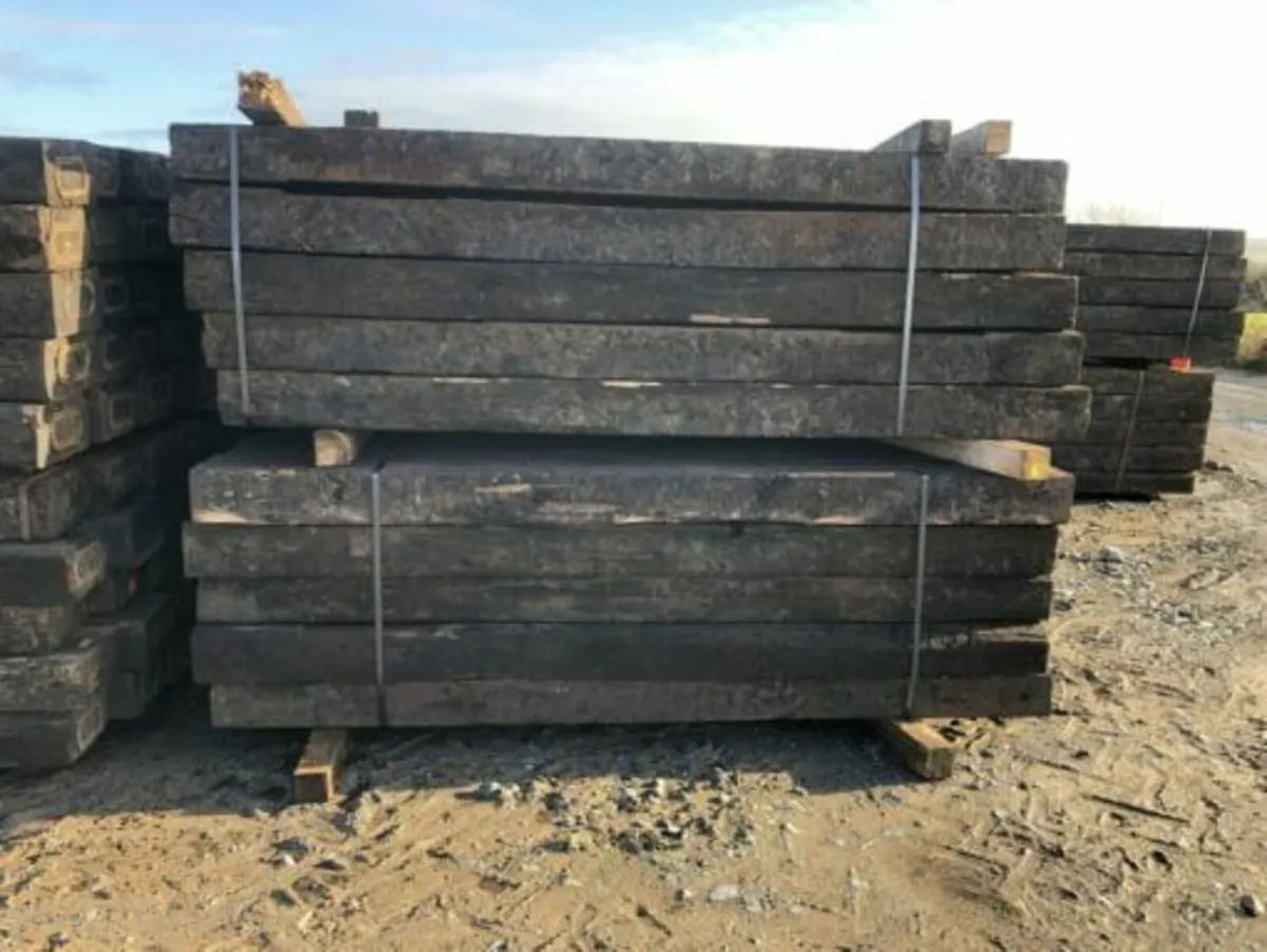 Reclaimed European Railway Sleepers - Image 2