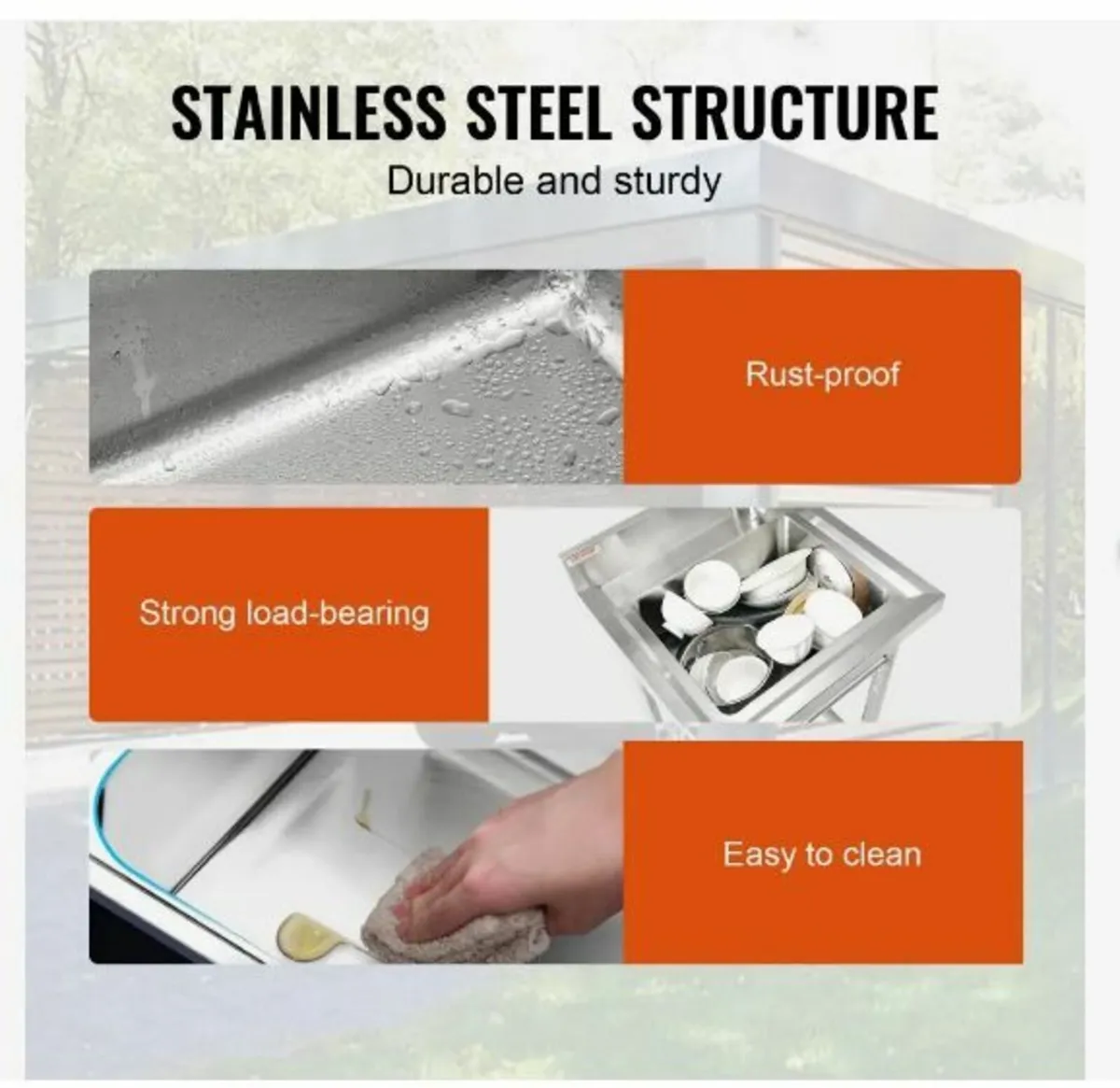 Stainless Steel Utility Sink - Image 4