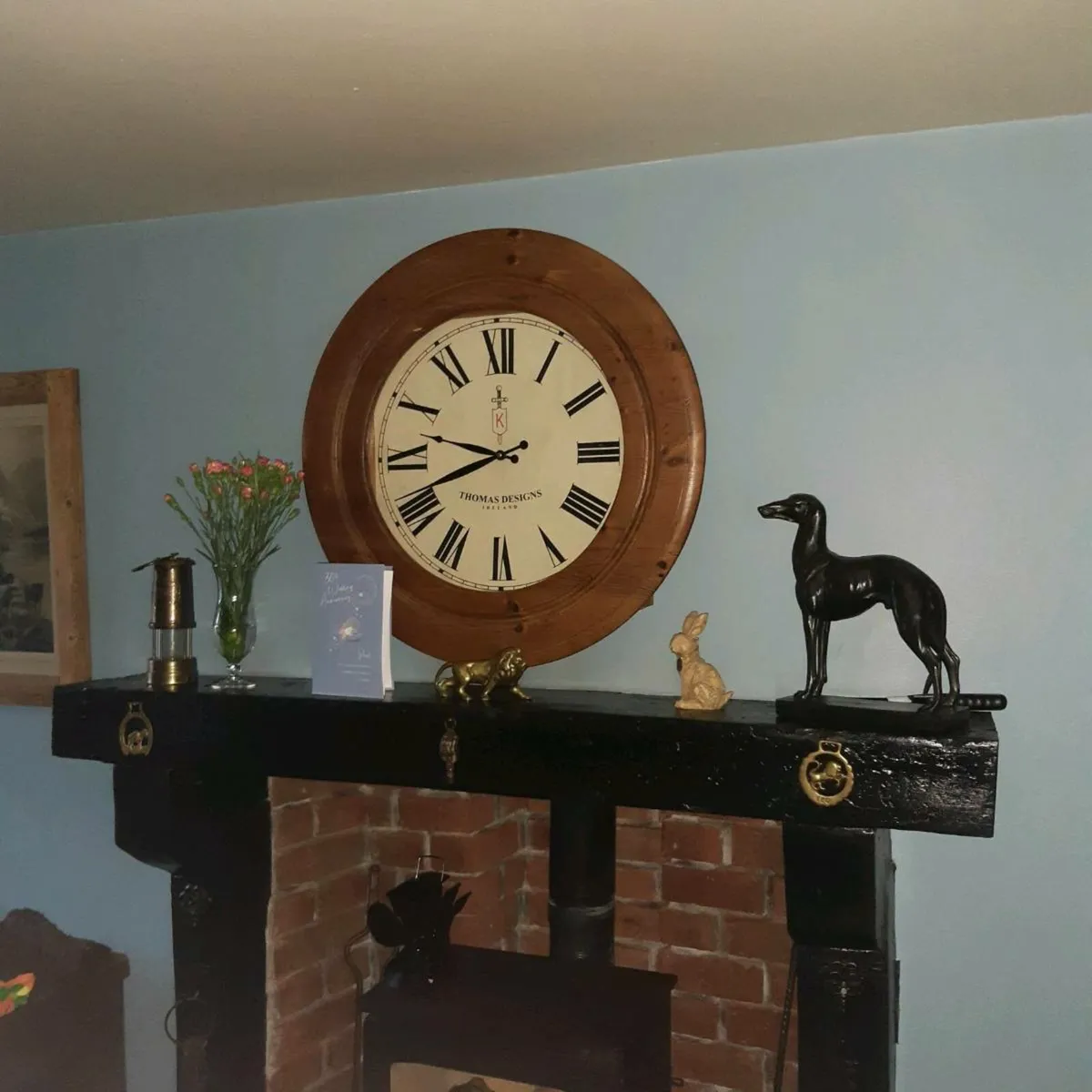 Large Rustic Wall Clock - Image 2