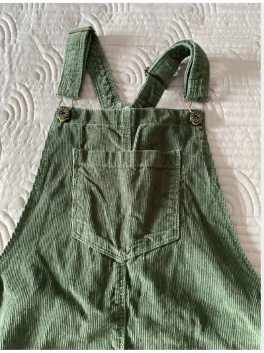Pinafore dress - Age 11/12 - Green Cord - Image 1