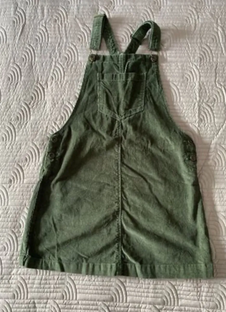 Pinafore dress - Age 11/12 - Green Cord - Image 2