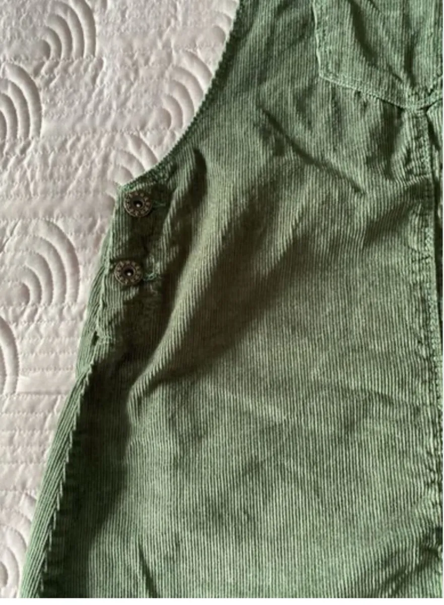 Pinafore dress - Age 11/12 - Green Cord - Image 3