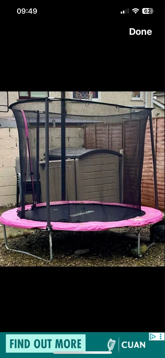Trampoline 8ft Pink