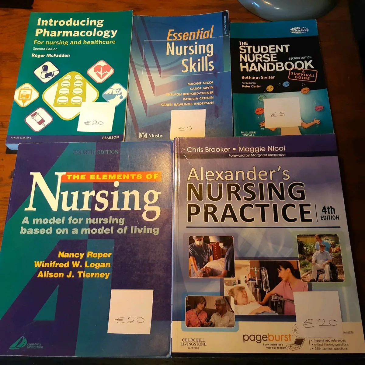 Student Nursing College Course Books. - Image 1