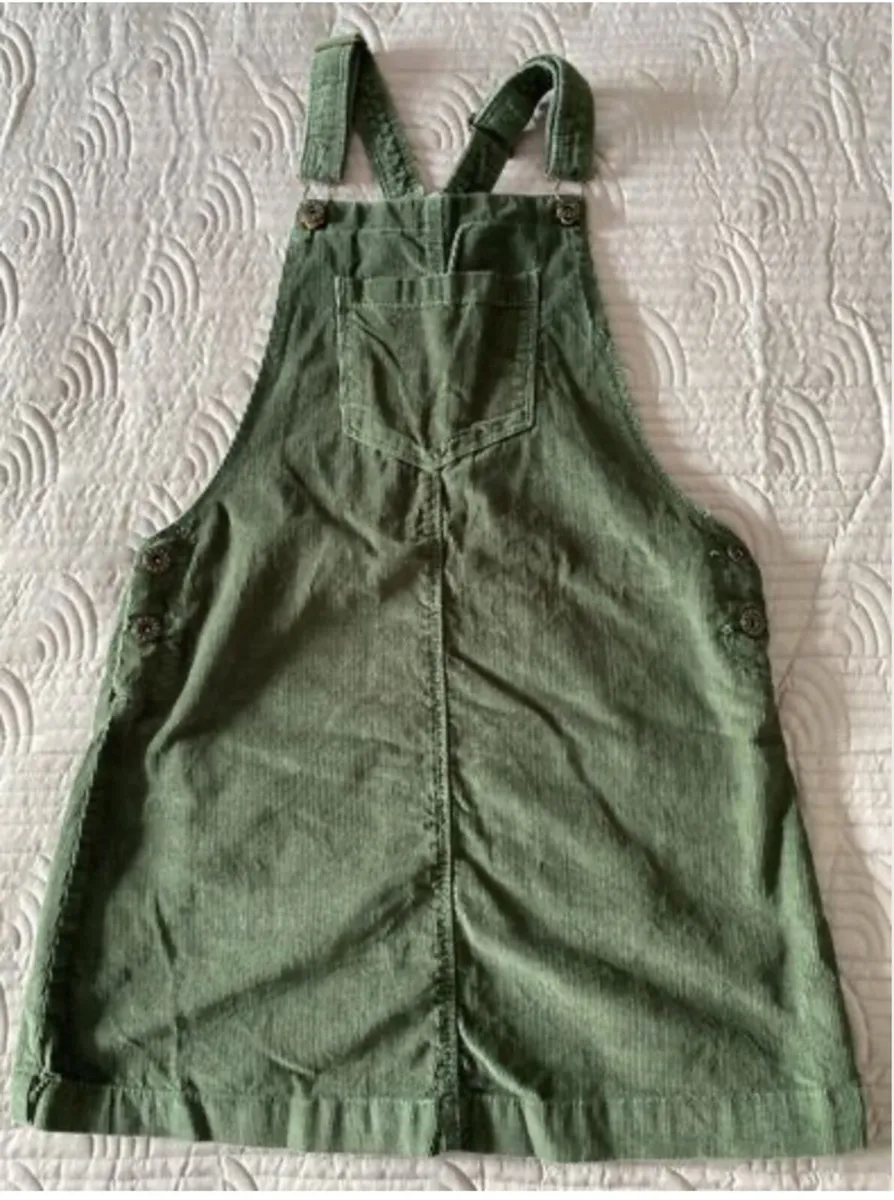 Pinafore dress - Age 11/12 - Green Cord - Image 4