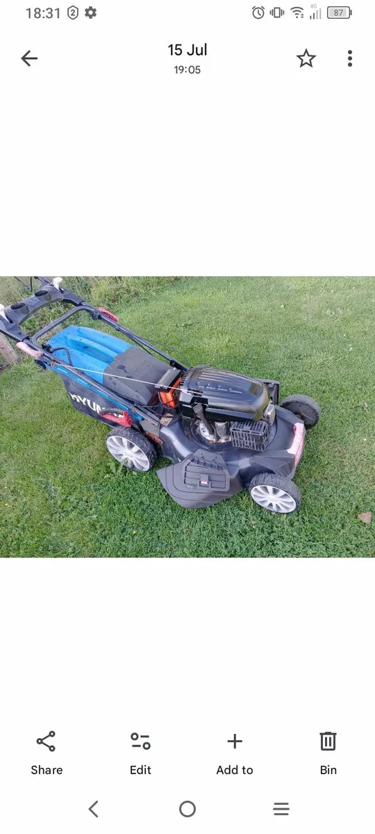 Self drive lawnmower - Image 1