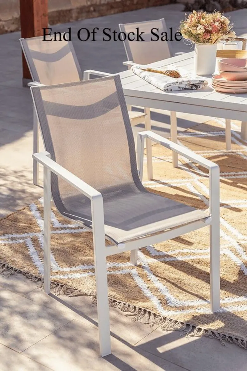 End Of Stock Sale - Cannes Outdoor Chair - White