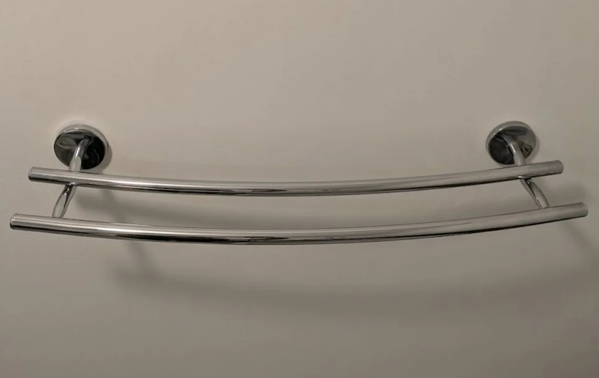 Bathroom Fixtures Set Towel Rail loo roll holder + - Image 2