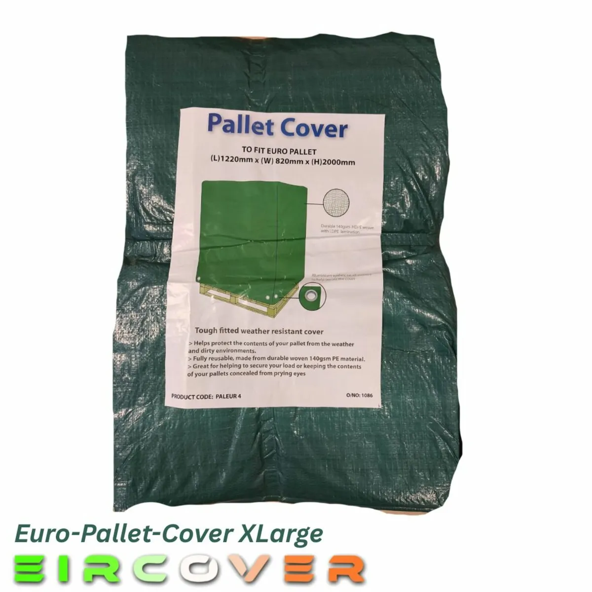 Euro Pallet Cover XLarge -1220 (L) x 820 (W) x 200 - Image 1