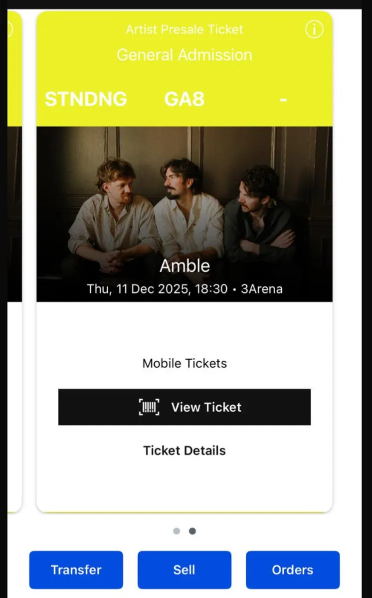 2 x Amble Tickets Thursday Dec 11th - Image 2