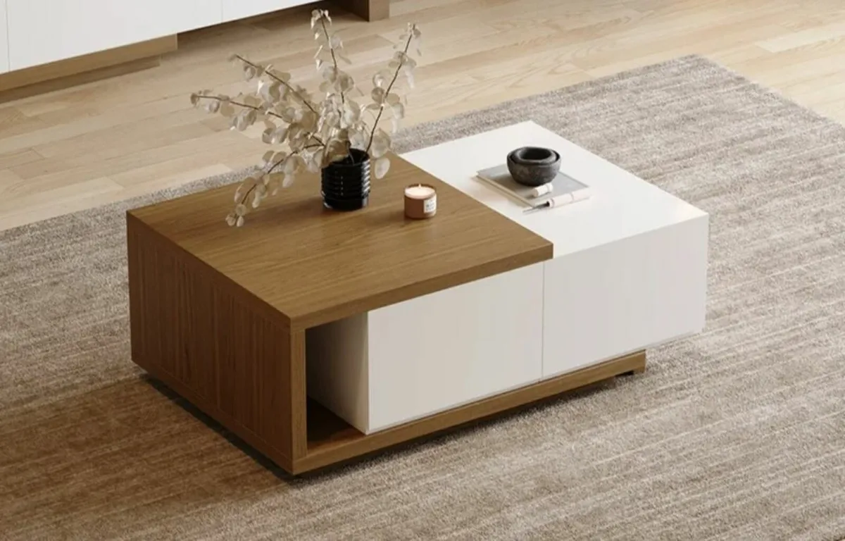 Walnut brown Coffee table - Image 2