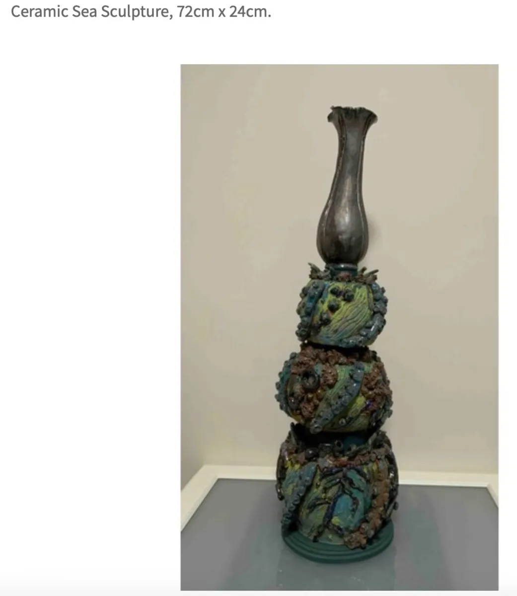 2 x Ceramic pieces  and 1 x lovely sketch piece - Image 4