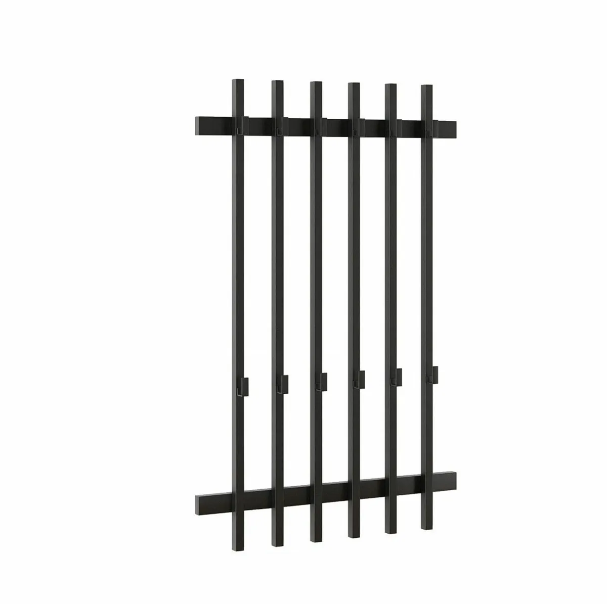 Loft Metal Wall Coat Rack Lamel Design, 65x100 - Image 1