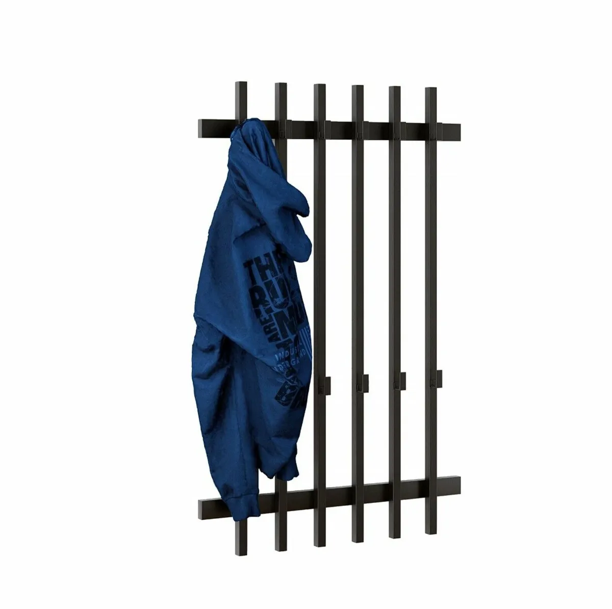 Loft Metal Wall Coat Rack Lamel Design, 65x100 - Image 3