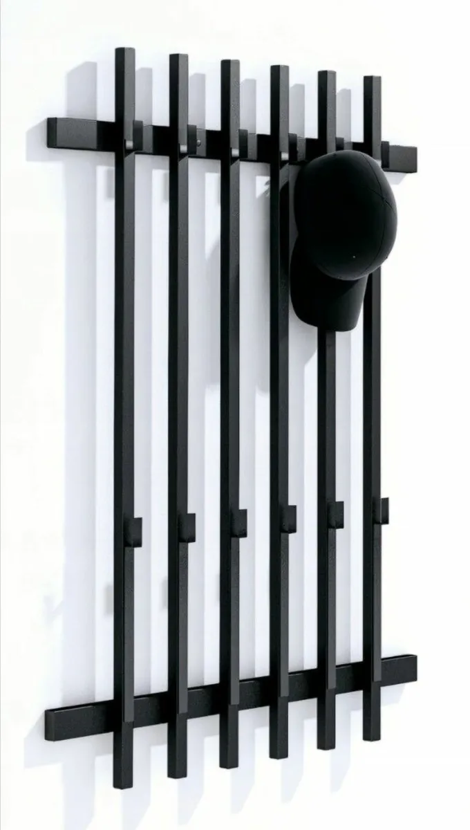 Loft Metal Wall Coat Rack Lamel Design, 65x100 - Image 4