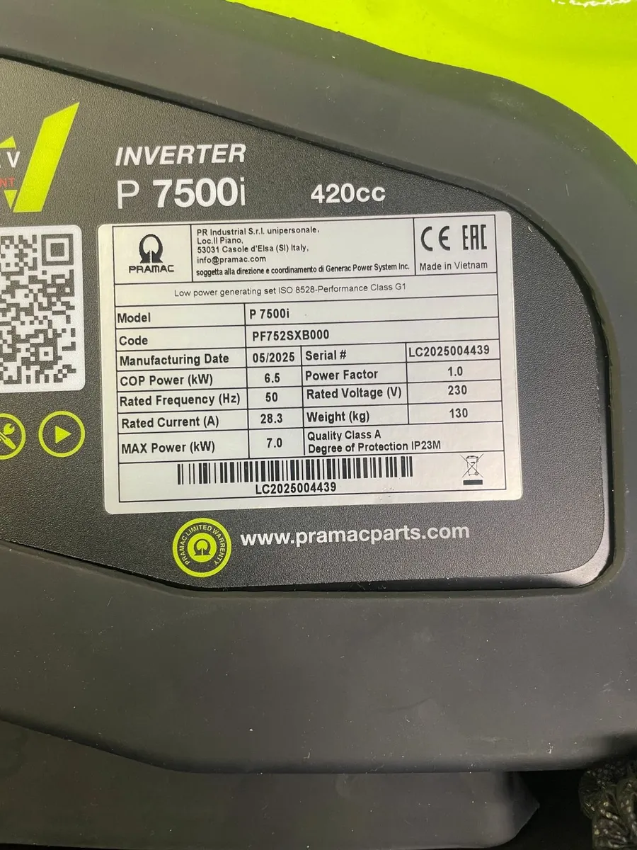 Pramac P7500i Inverter Generator - Image 3