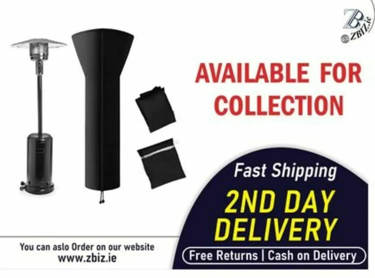 Patio Heater Protective Cover with Storage Bag - Image 1
