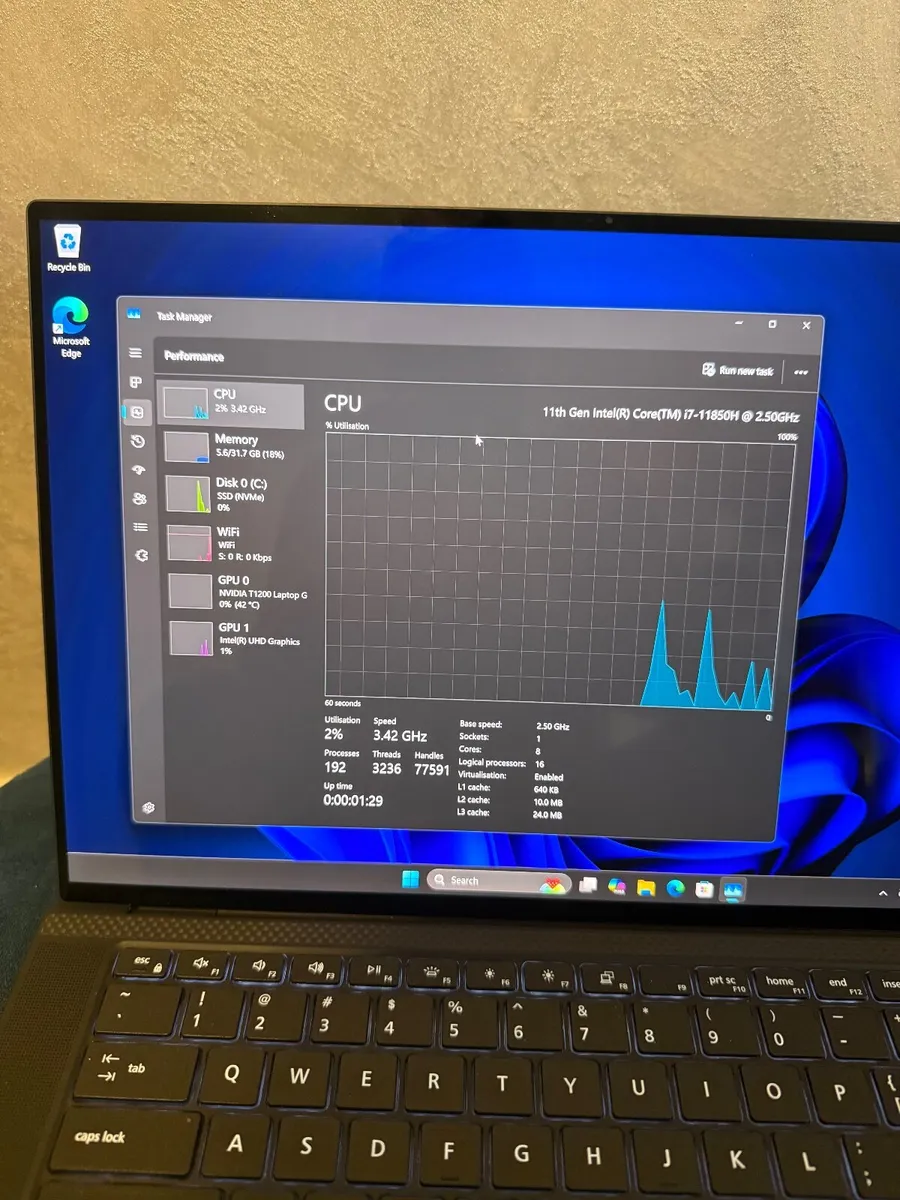 Dell Precision 5560 Laptop i7/32GB/1TB/4K/Nvidia - Image 4