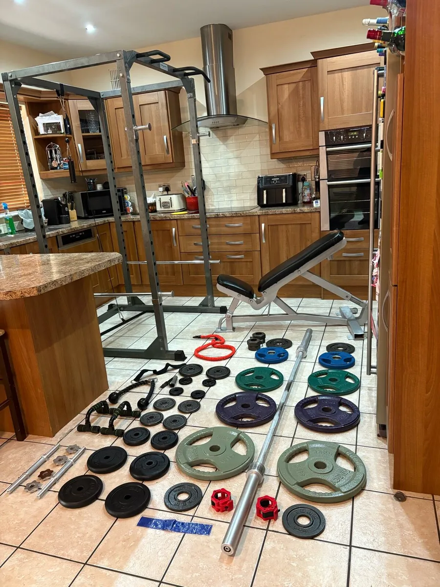 BRILLIANT, CABLE , GYM SQUAT POWER RACK SYSTEM SET - Image 1