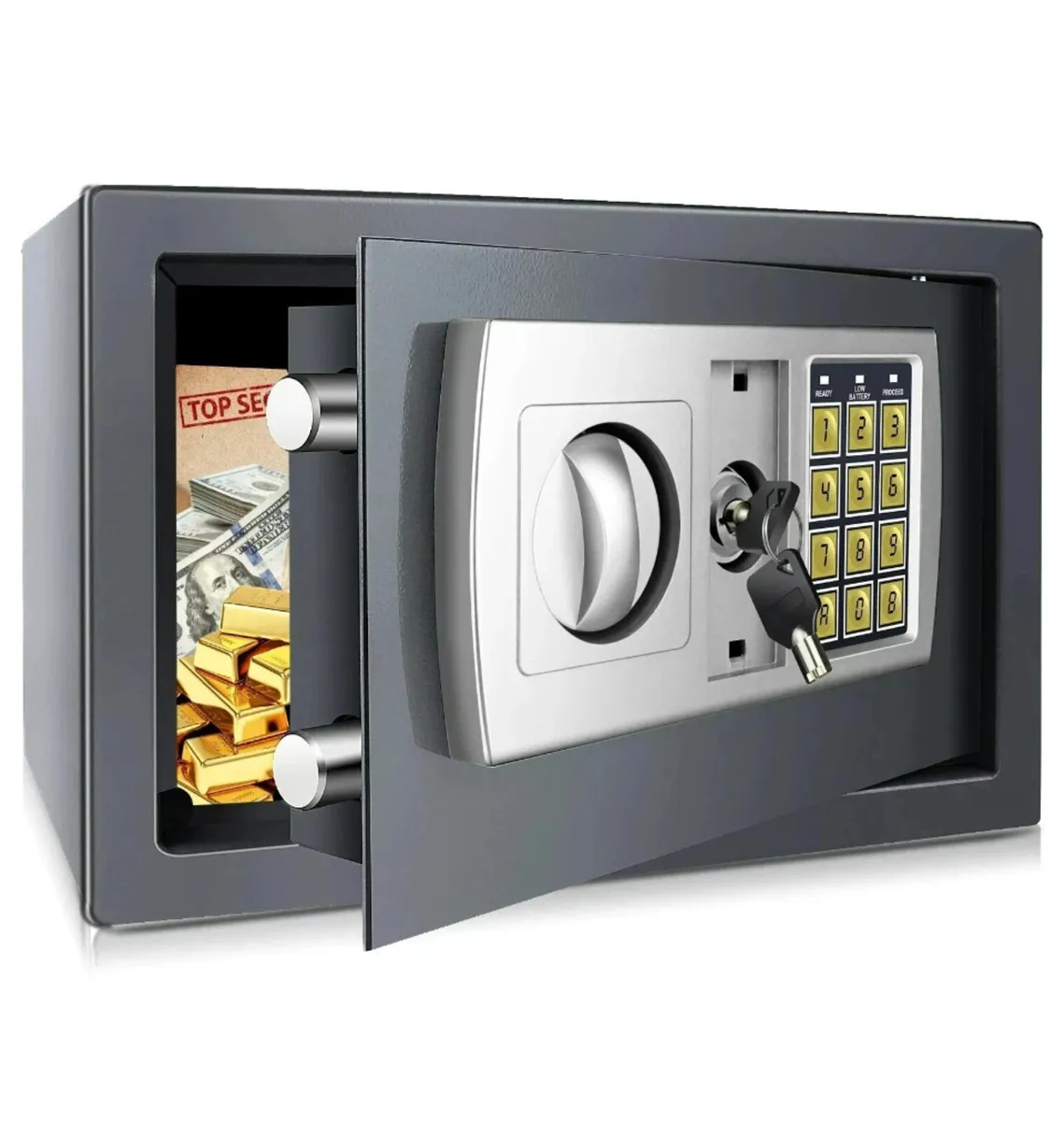 8.5L Secure Digital Steel Safe 31x20x20cm NEW - Image 1