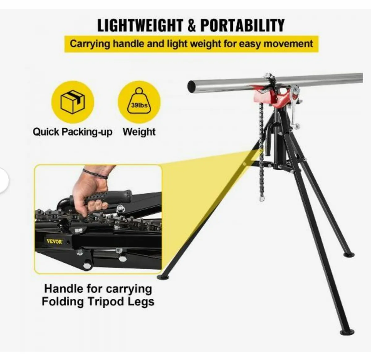 Tripod Pipe Chain Vise - Image 4
