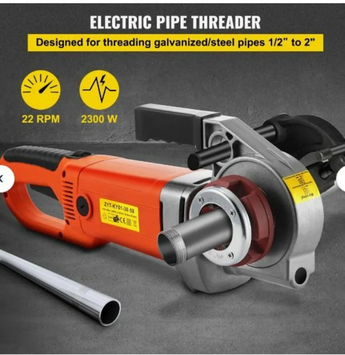 Electric Pipe Threader, 2300W - Image 2