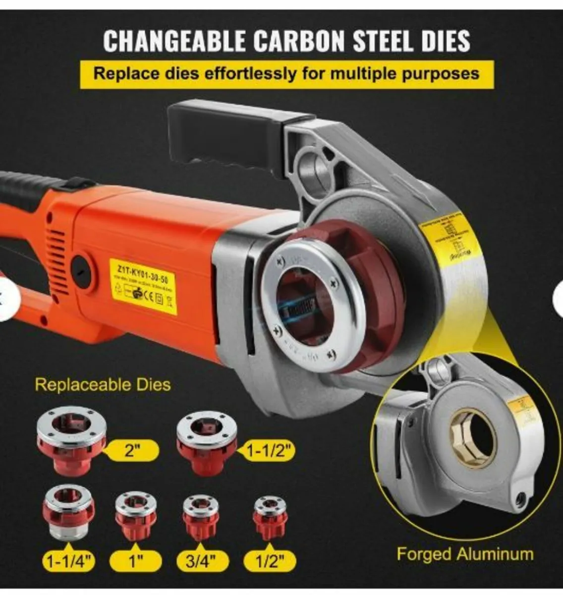 Electric Pipe Threader, 2300W - Image 3