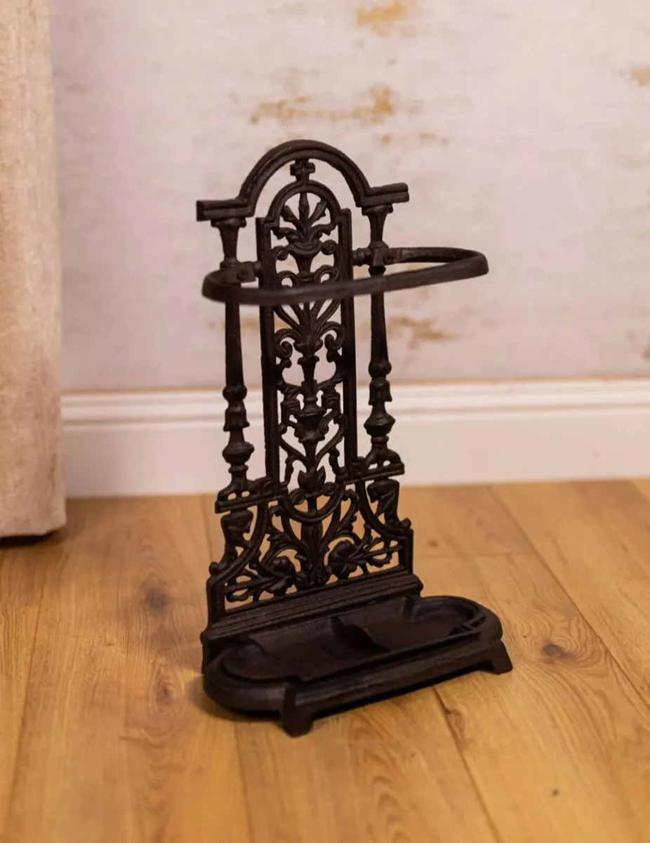 Vintage Style Cast Iron Umbrella Stand NEW - Image 3