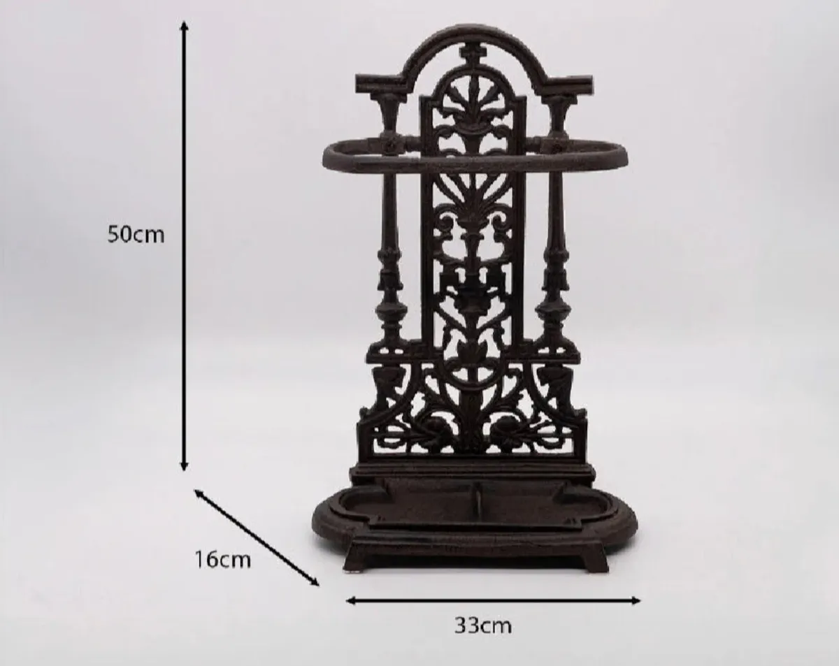 Vintage Style Cast Iron Umbrella Stand NEW - Image 4