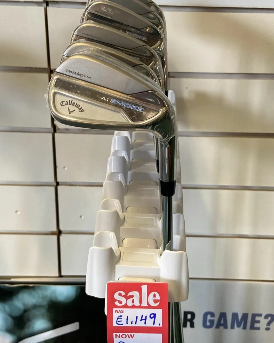 New Callaway Paradym Ai Smoke 4-PW Stiff Now €799 - Image 3