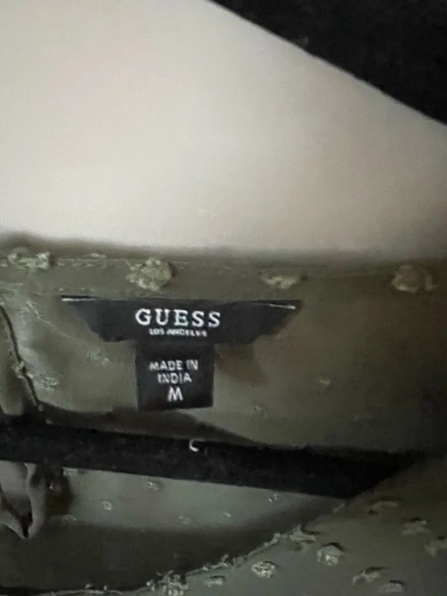 Authentic Guess chiffon top.  Worn once. Size Medium. Would fit 12-14. . Fi - Image 2