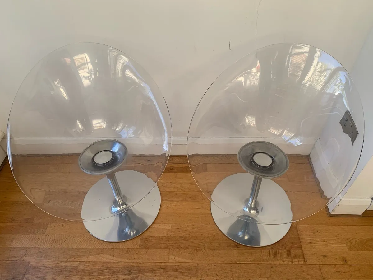 Kartell Eros by Philippe Starck Swivel Chair Clear - Image 2