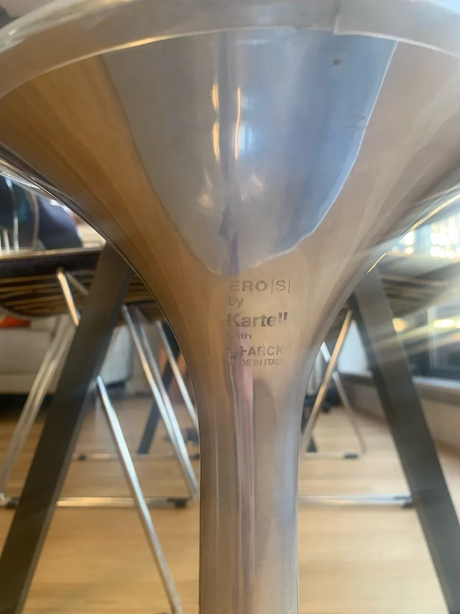 Kartell Eros by Philippe Starck Swivel Chair Clear - Image 3