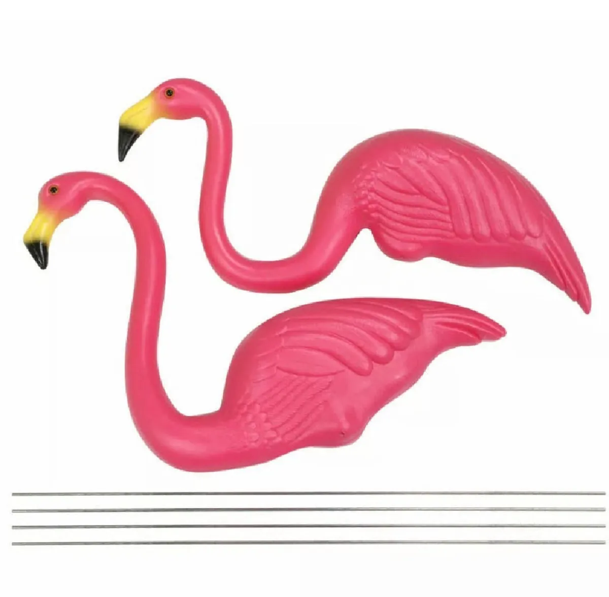 2 x Lawn Flamingos Garden Ornaments - Image 4