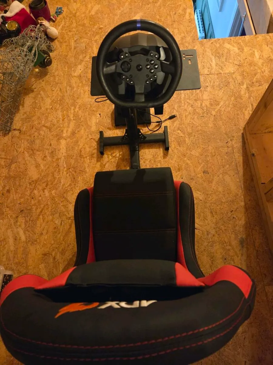 Racing Seat, Steering wheel & Pedals & Stand - Image 2