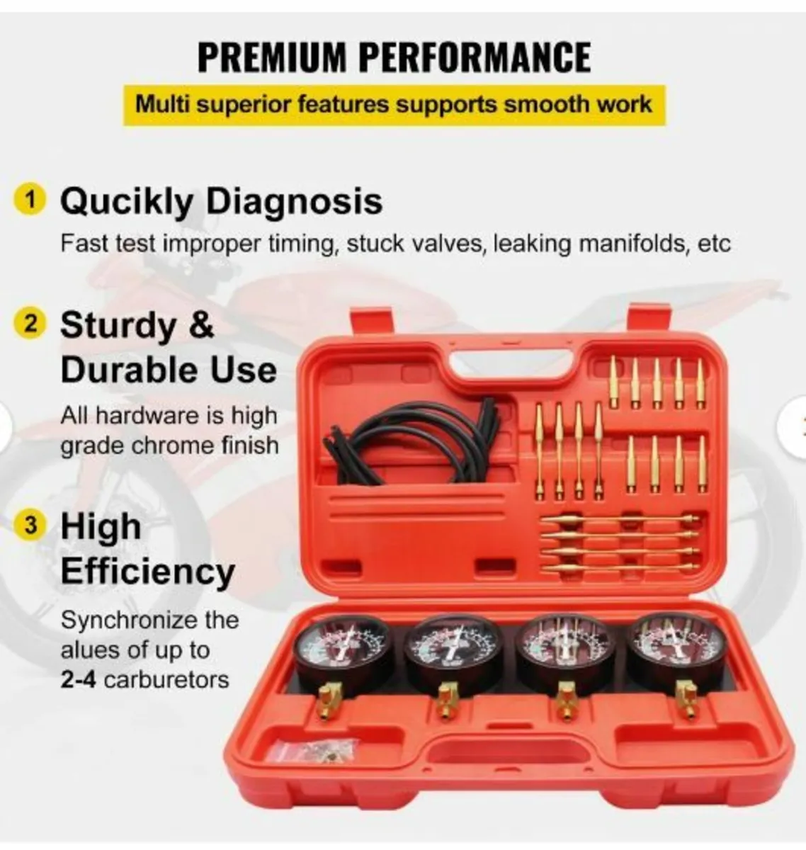 Fuel Vacuum Carburetor Synchronize Tool - Image 2