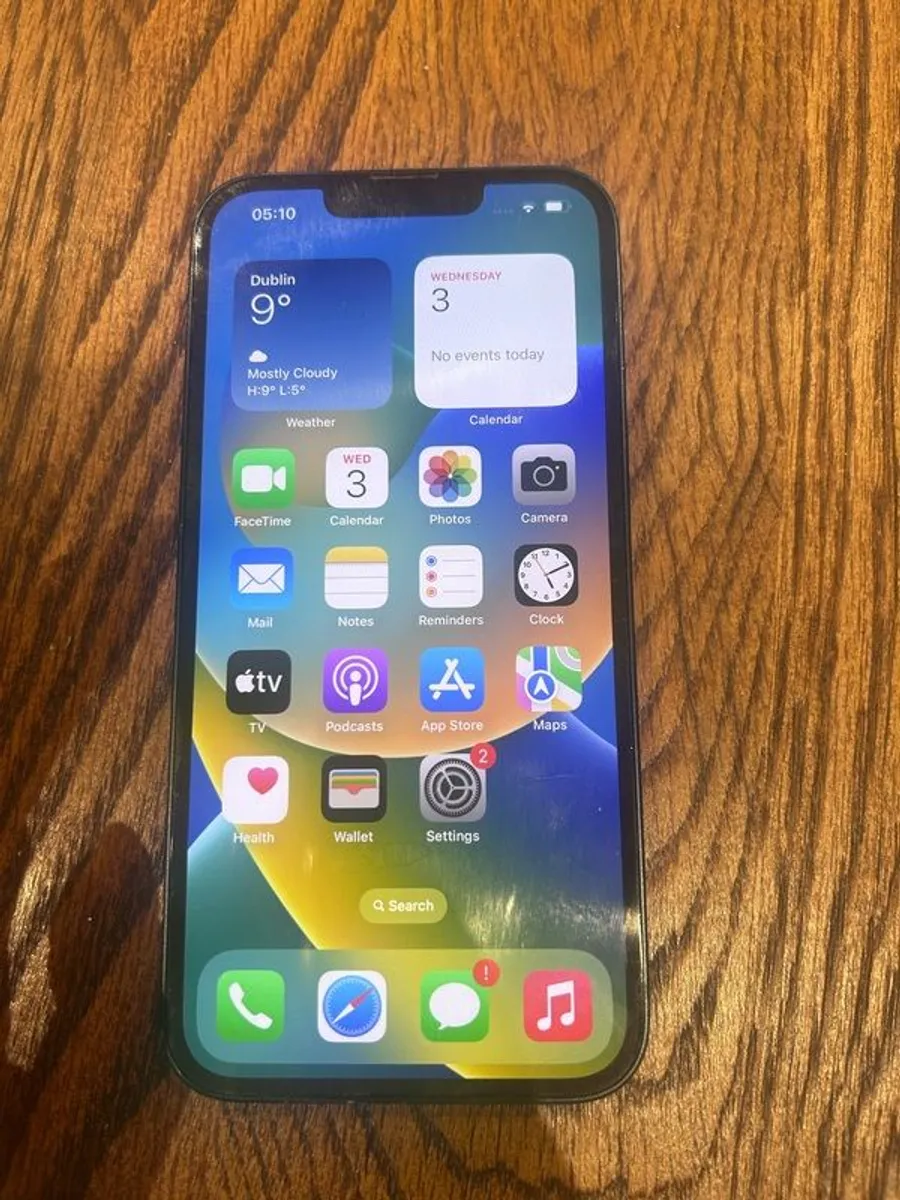 iPhone 13 12gb black and new cover - Image 1