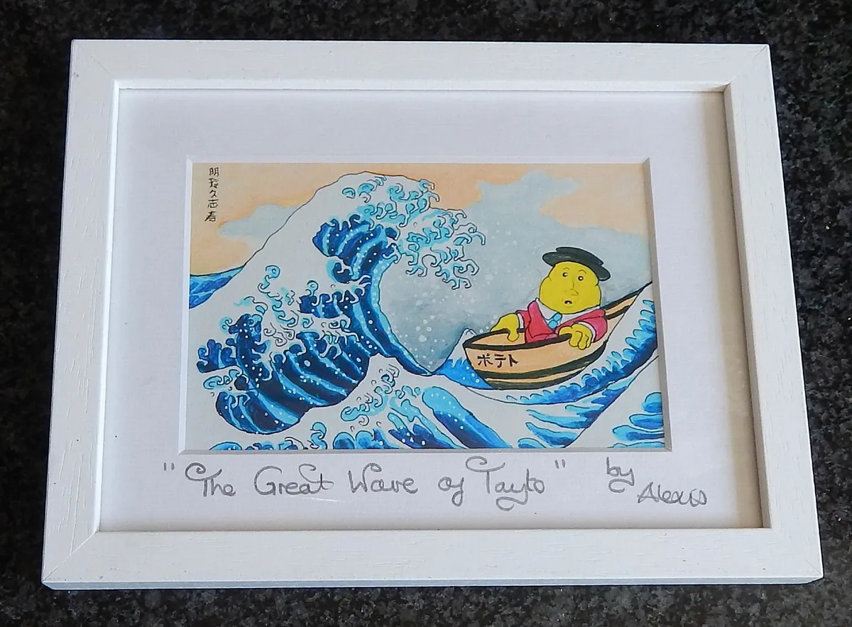 Signed & Titled Print of The Great Wave of Tayto - Image 1