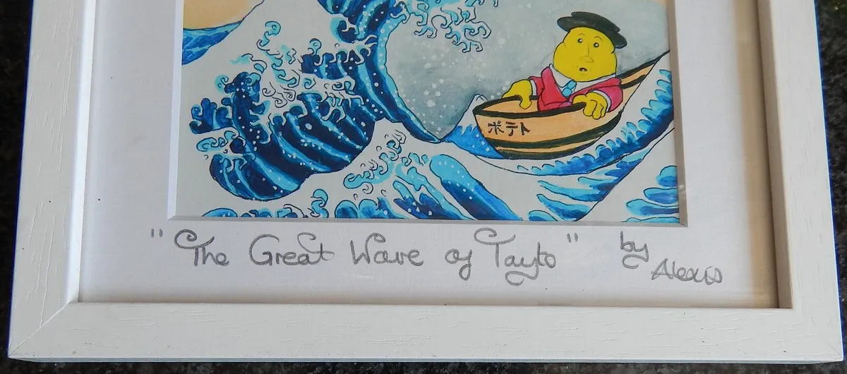 Signed & Titled Print of The Great Wave of Tayto - Image 2
