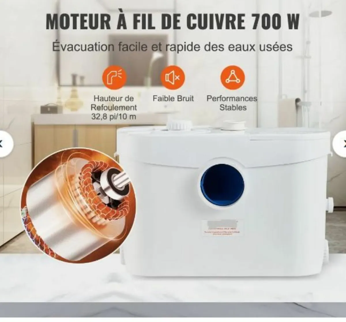 Macerator Pump, 700W - Image 2