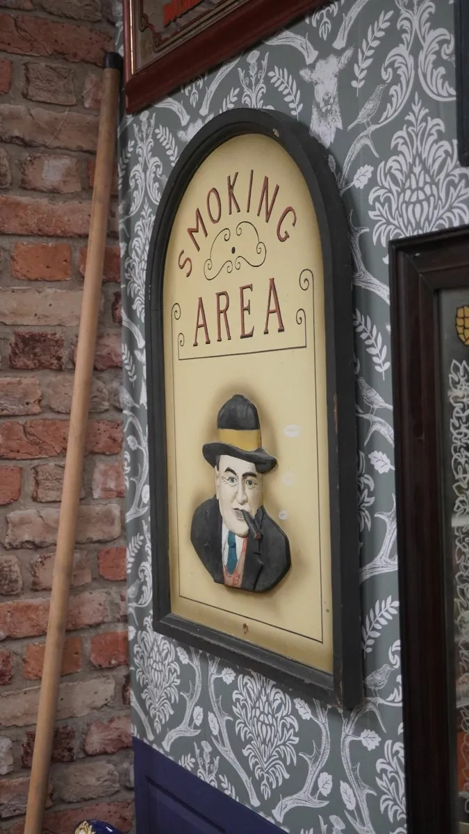 “Smoking Area” 3D Pub Wall Sign - Image 2