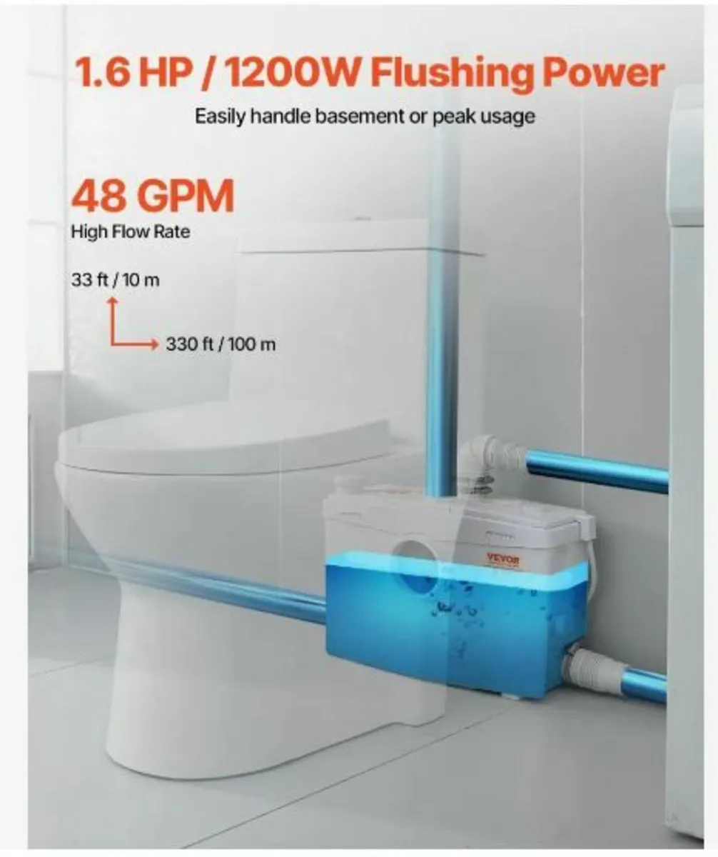 Macerator Pump, 1200W - Image 2
