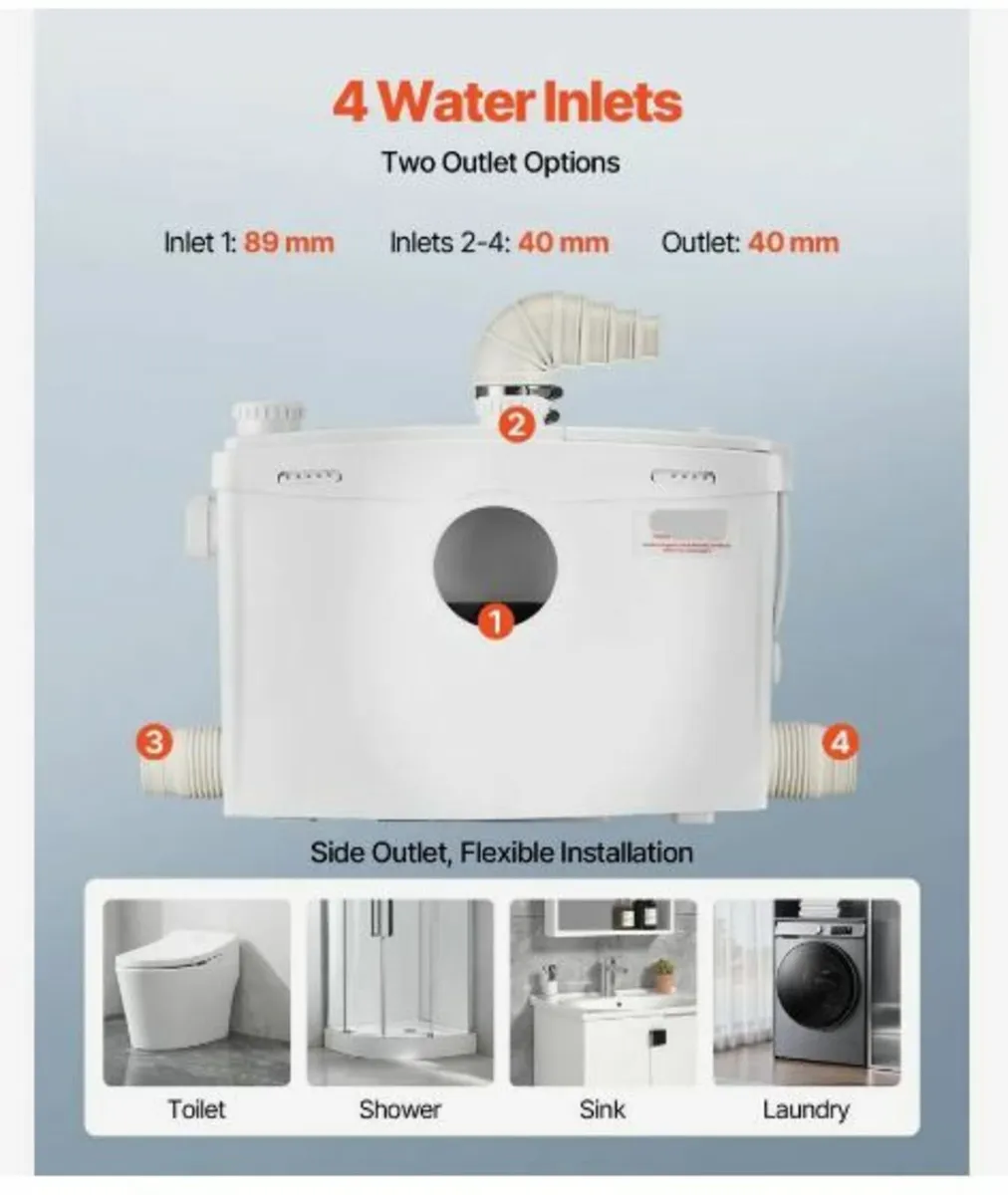 Macerator Pump, 1200W - Image 4